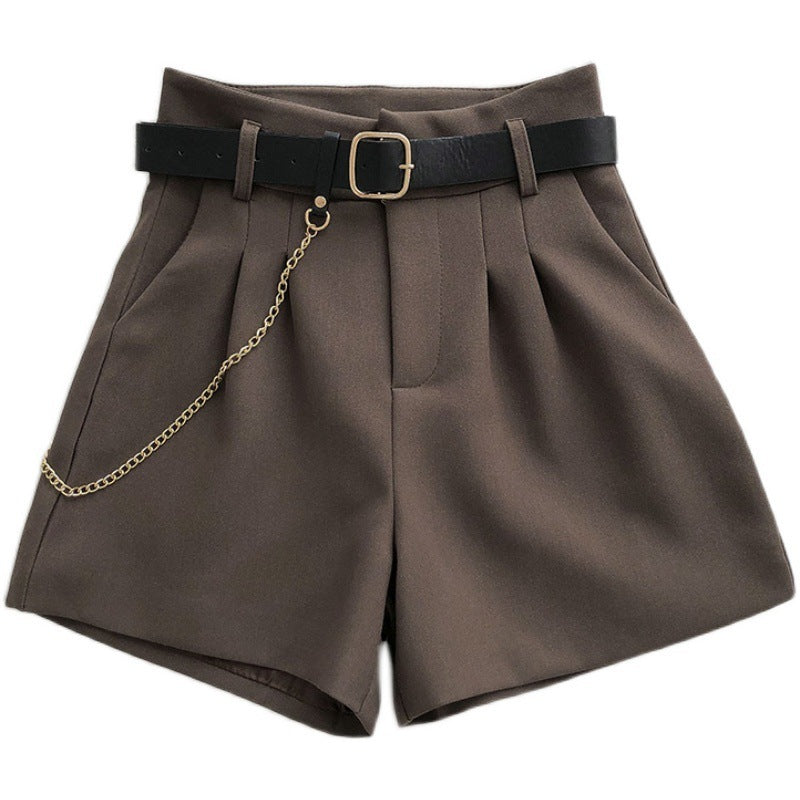 Suit, Wide-Leg Pants, Little Man, Retro Chain, High Waist