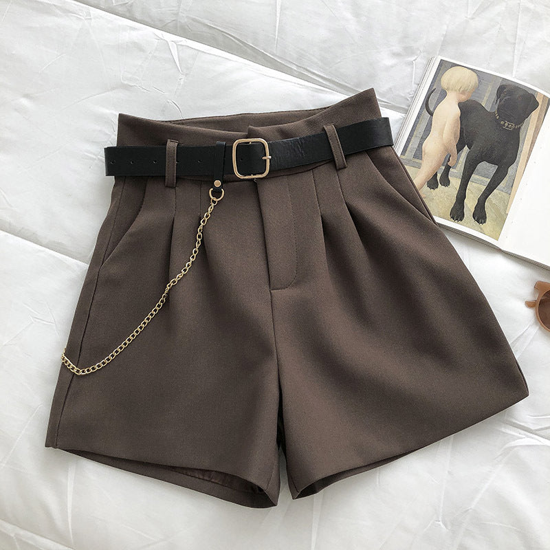 Suit, Wide-Leg Pants, Little Man, Retro Chain, High Waist