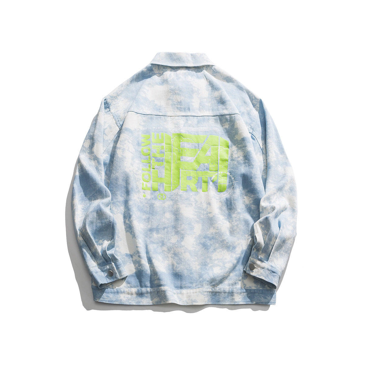 Japanese Spring Style Trendy Tie-Dye Denim