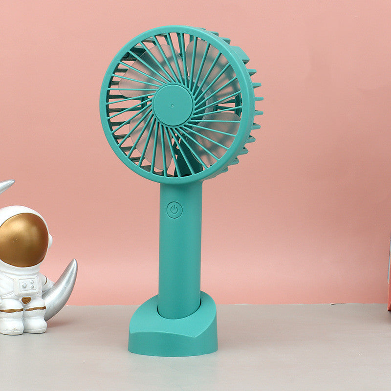 New Summer Portable Handheld Usb Charging Fan With Mobile Phone Holder Gift For Students And Children