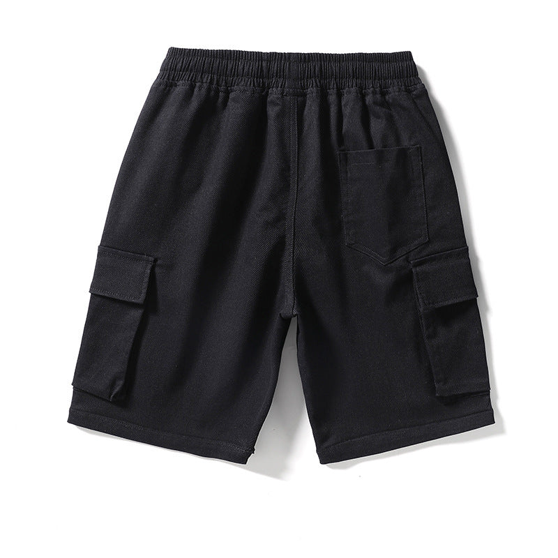 Trendy Brand Middle Pants Straight Casual Five-point Pants