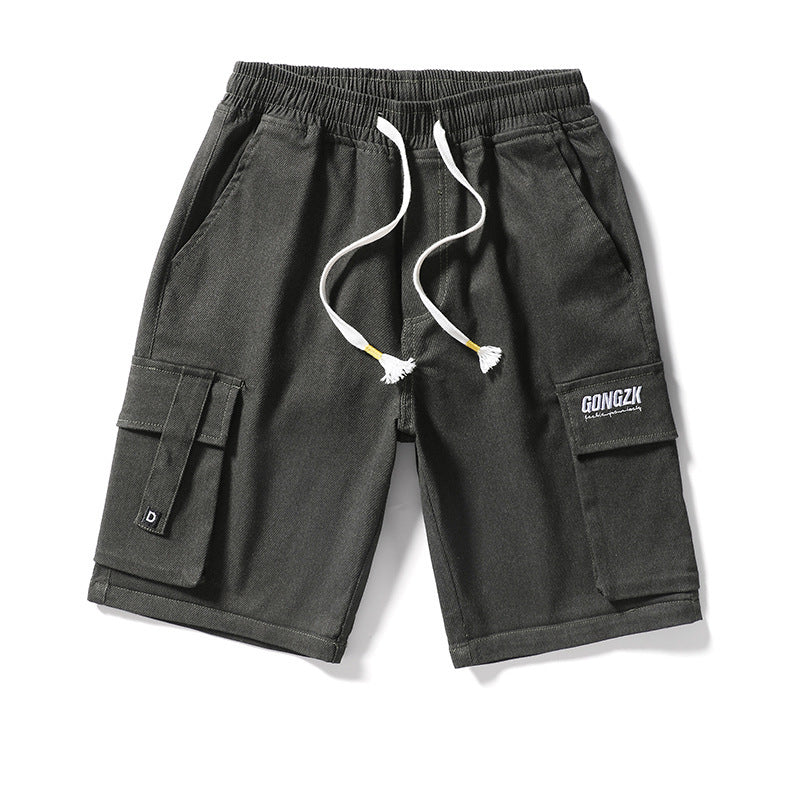 Trendy Brand Middle Pants Straight Casual Five-point Pants
