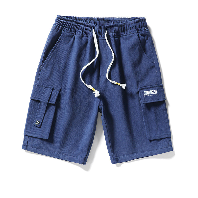 Trendy Brand Middle Pants Straight Casual Five-point Pants