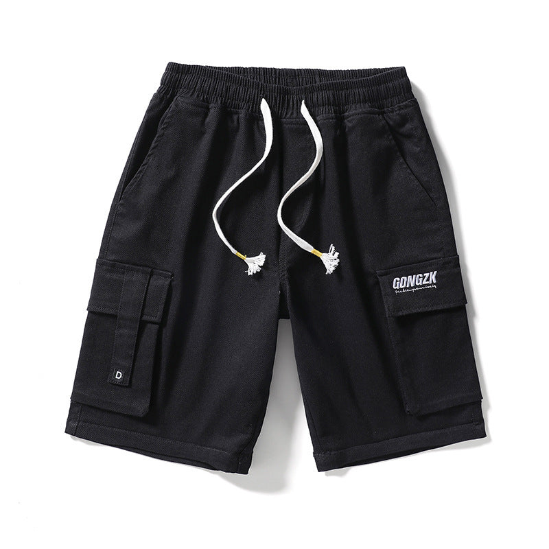 Trendy Brand Middle Pants Straight Casual Five-point Pants