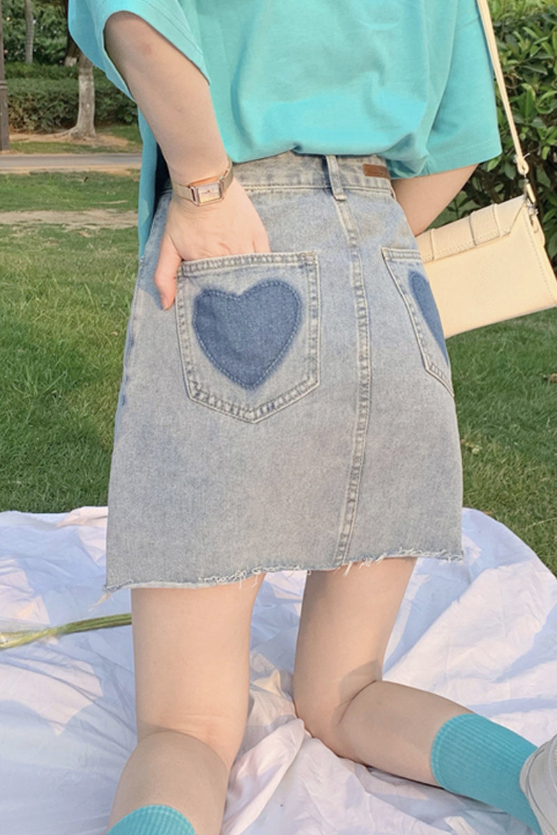 Denim Skirt Female Summer Thin High Waist A-line Skirt New Design Sense Small Hot Girl Short Skirt