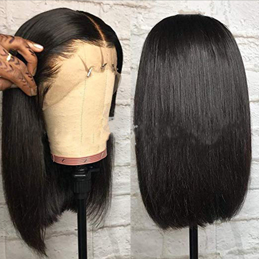 Foreign Trade Wig European And American Front Lace Chemical Fiber Wig Short Hair Bob Headgear