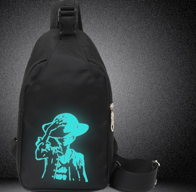 Luminous men's chest bag