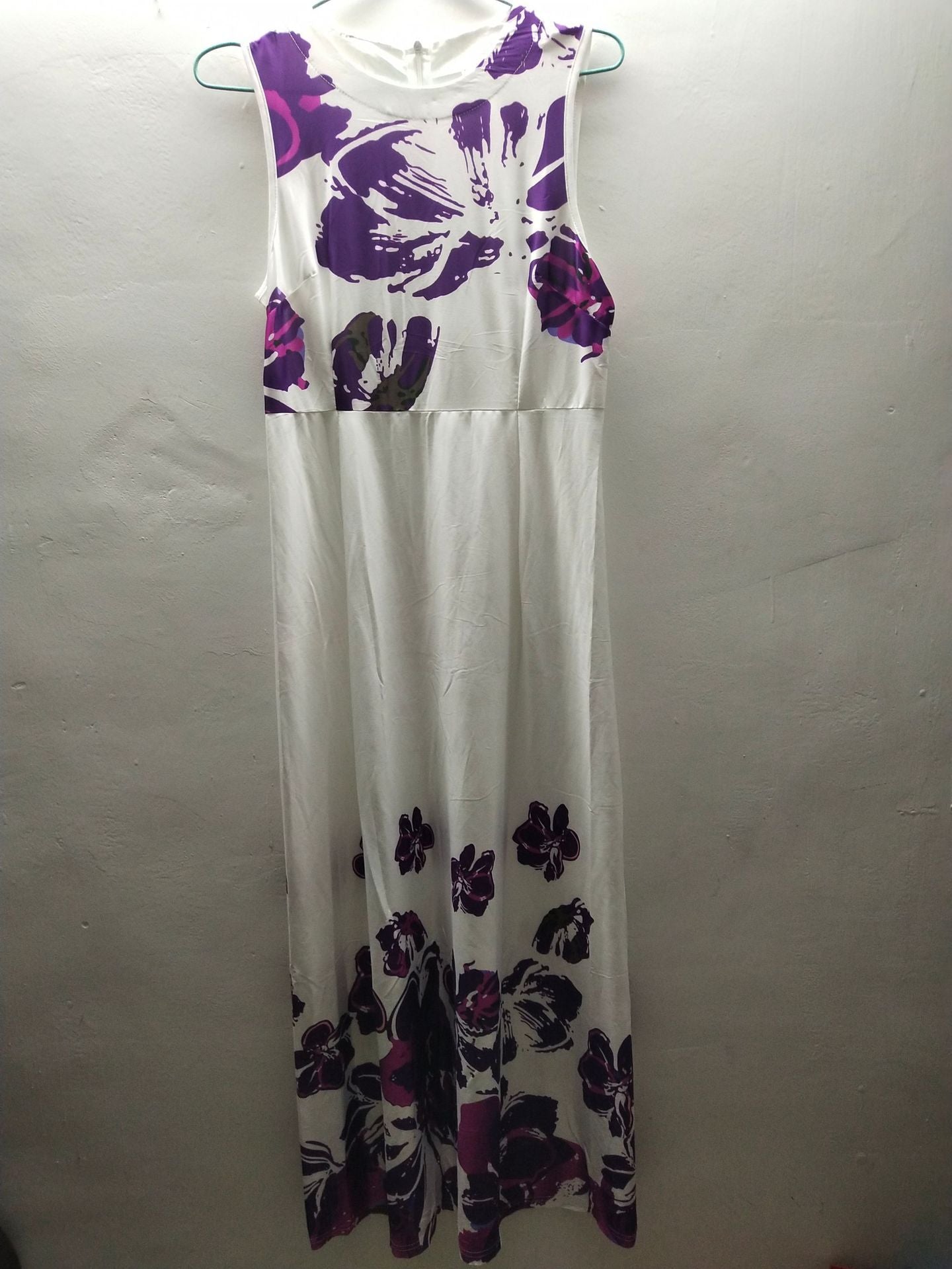 Fashionable simple printed pocket big swing skirt