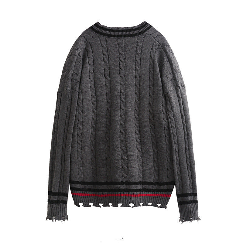 Ins Loose Top Retro Style Sweater