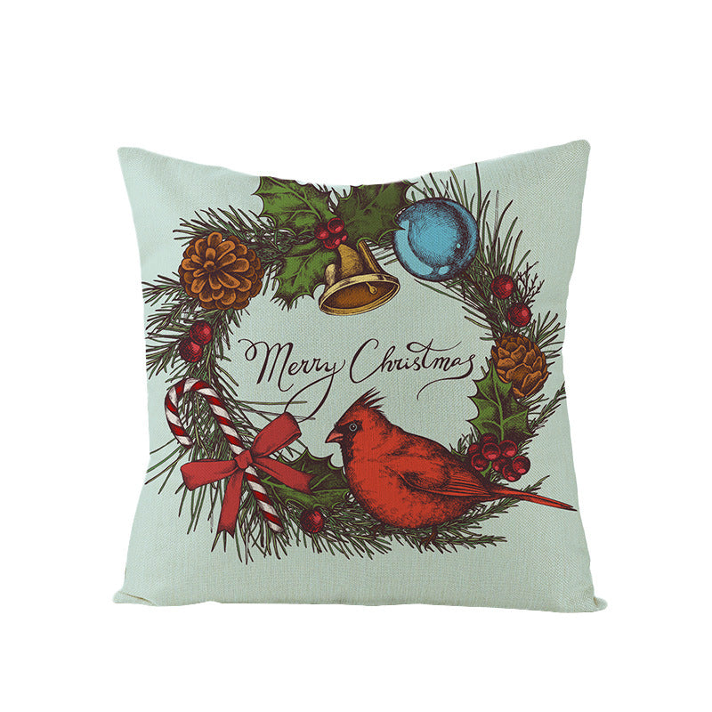 Cartoon Digital Printing Christmas Pillowcase