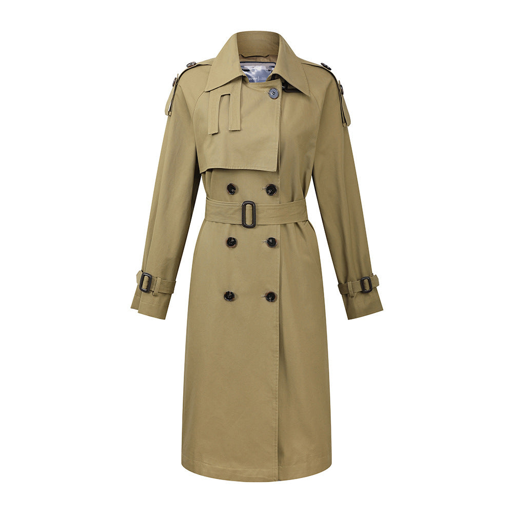 Over the knee popular cotton trench coat