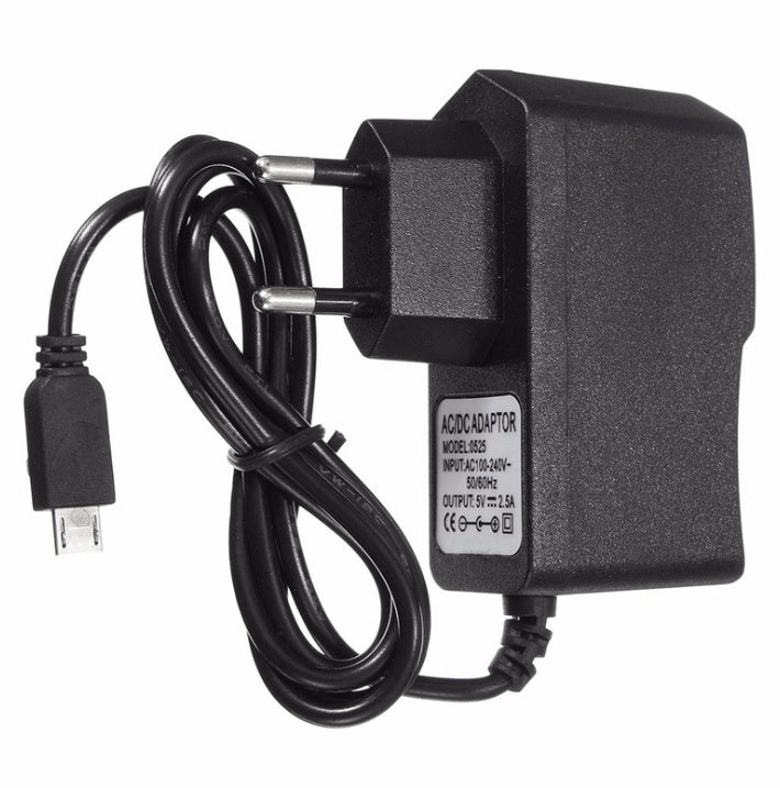 Universal EU Plug 5V 2.5A Micro USB Charger Power Supply Ada