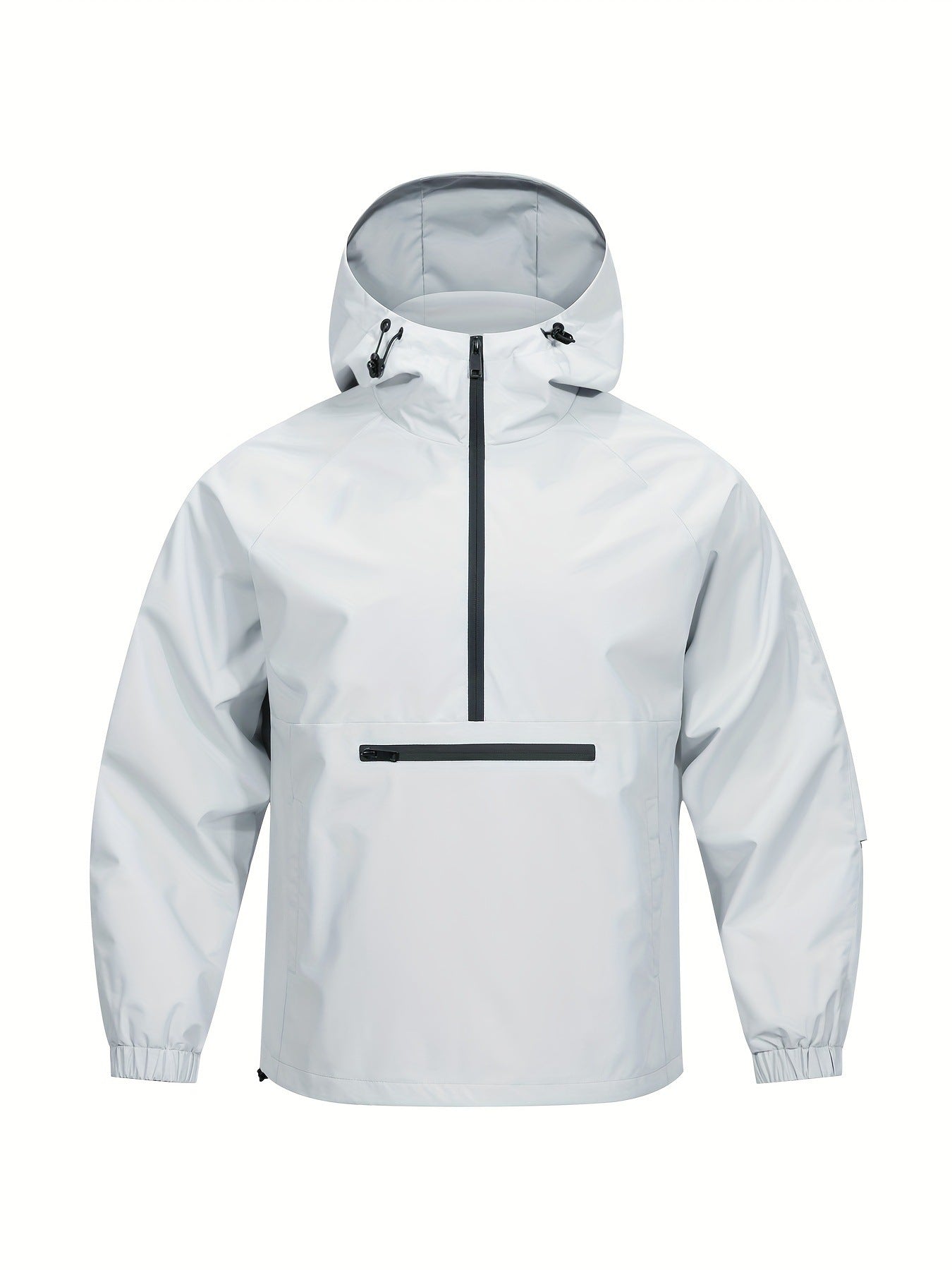 Men's Korean-style Loose Half-zip Hooded Sweater Jacket