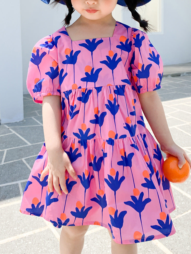 Children Flower Dress Summer Girl Is Lovely