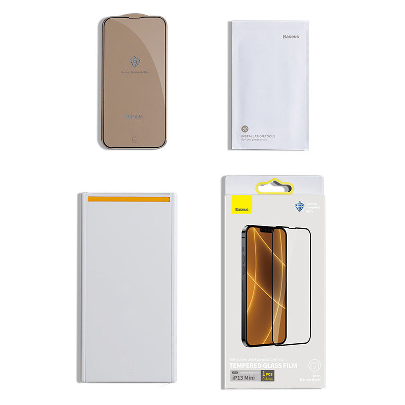 0.4mm Full Screen Full Glass Corning Tempered Film For IP 5.4 Inch