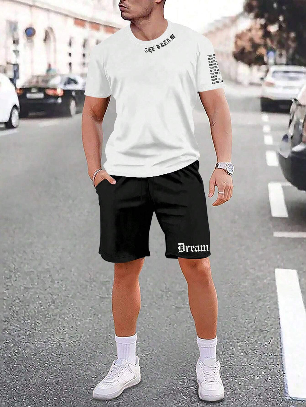 Sports Style Short-sleeved Shorts Thin Quick-drying Versatile Breathable Suit