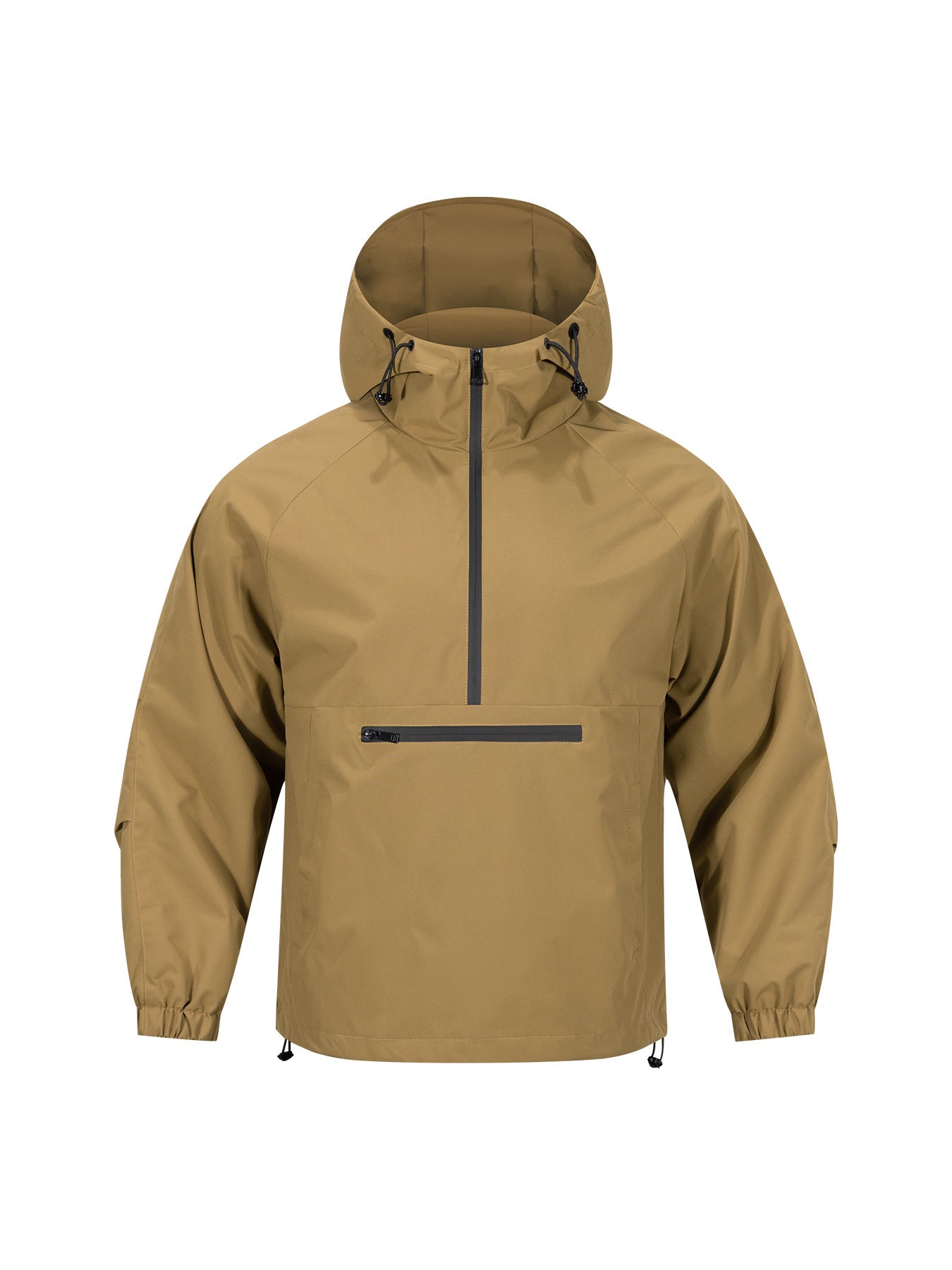 Men's Korean-style Loose Half-zip Hooded Sweater Jacket