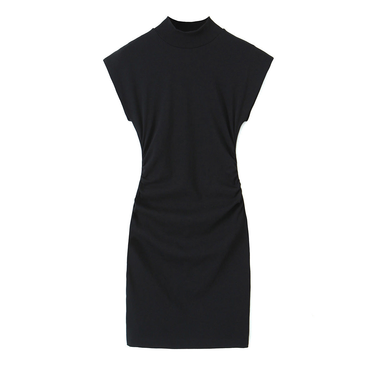 Autumn Women's Pleated Decoration Slim Fit Dress