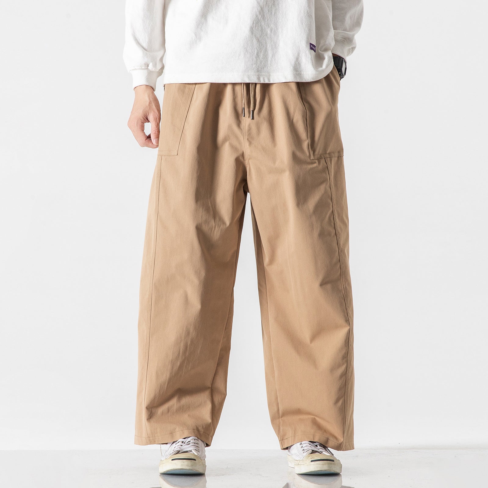 Harem Pants Overalls Straight Trendy Wide Legs