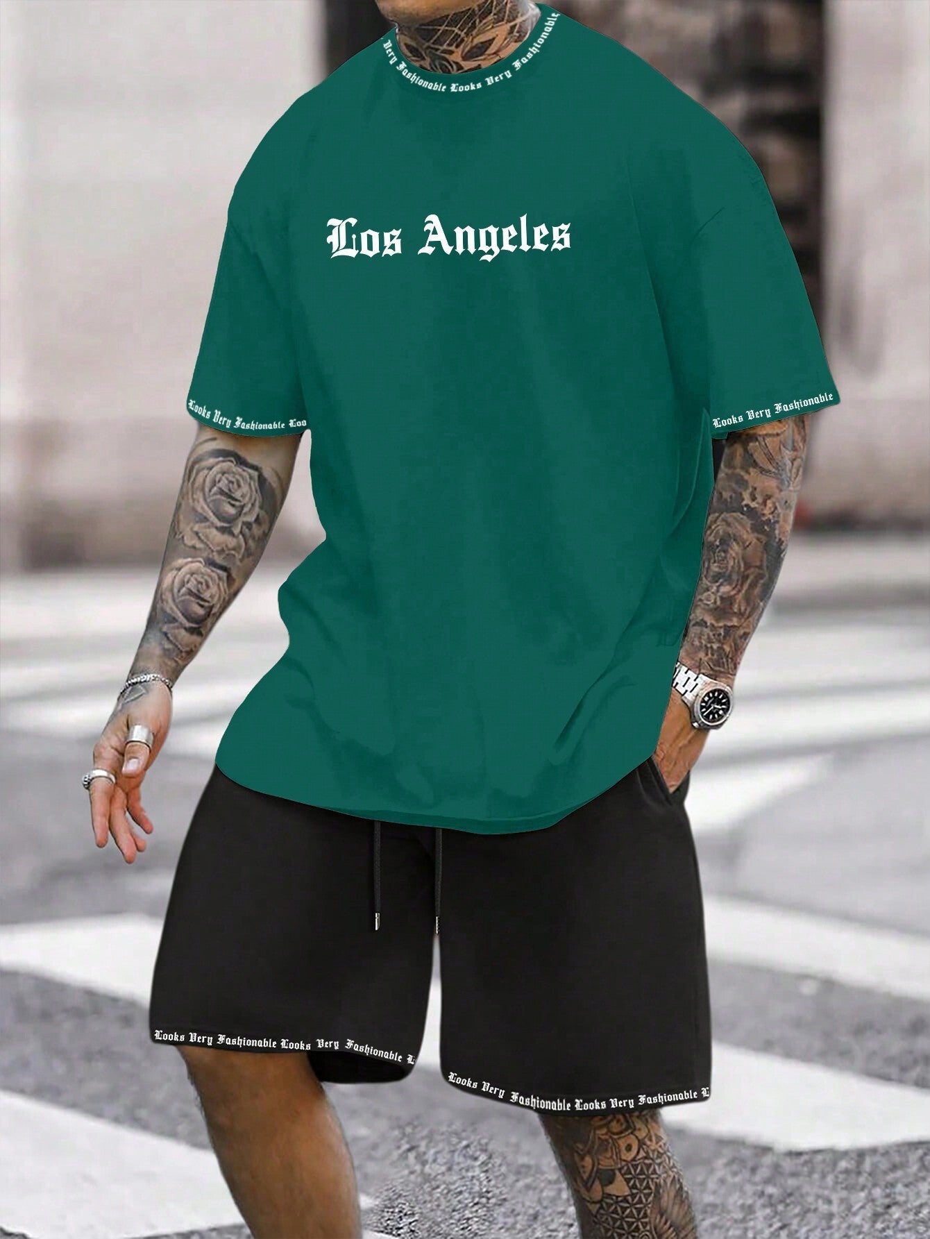 Sports Style Short-sleeved Shorts Thin Quick-drying Versatile Breathable Suit