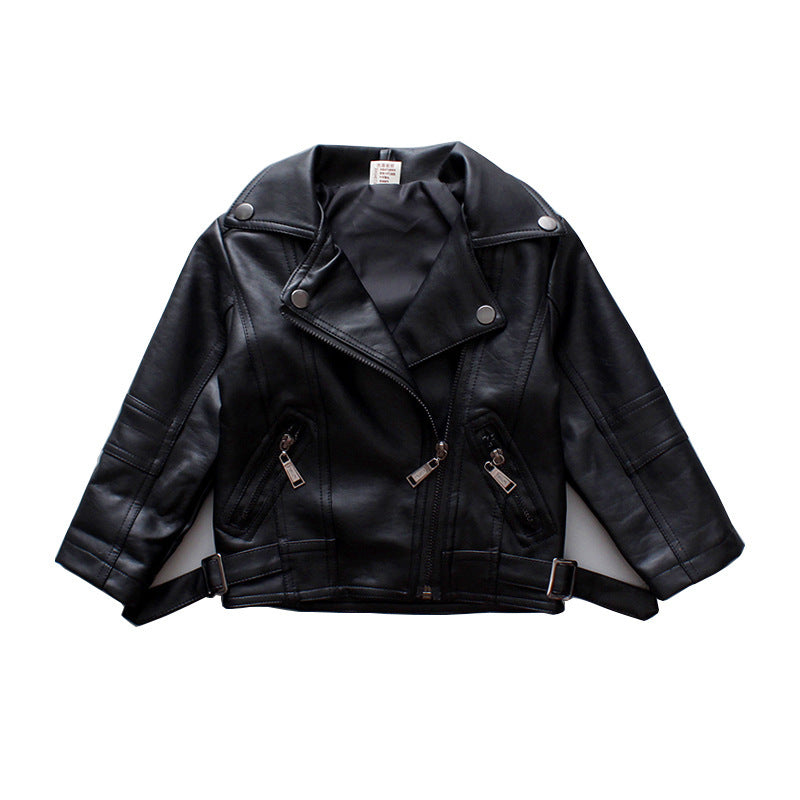 Spring and autumn foreign short jacket leather jacket