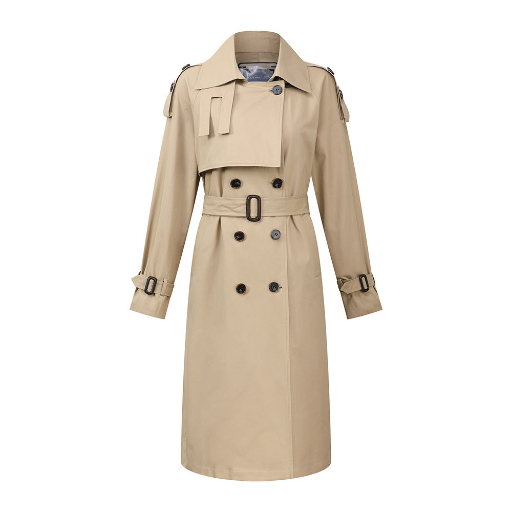 Over the knee popular cotton trench coat