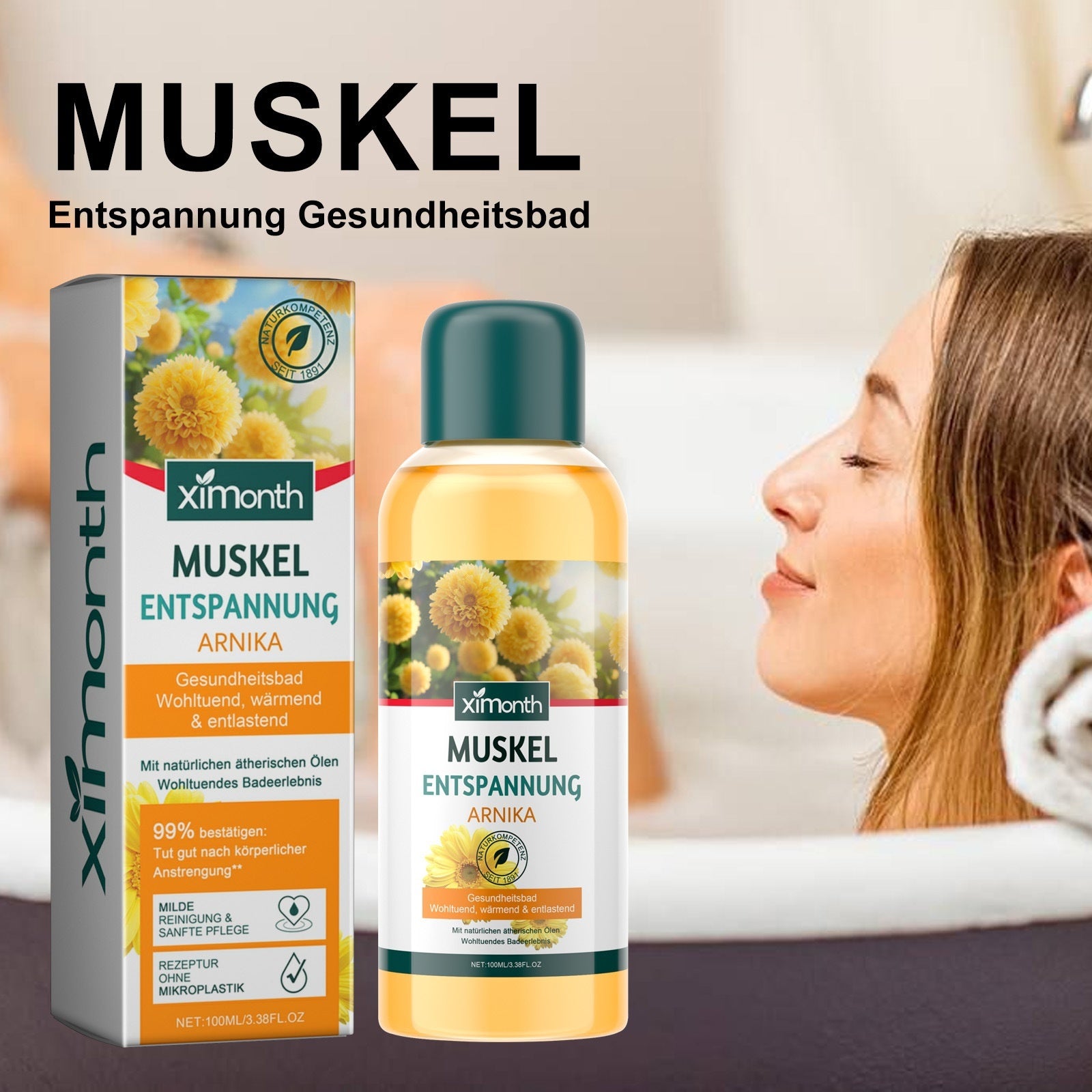 Bath Oil Gentle Cleansing Body Exfoliating Moisturizing Tender Smooth Firming Skin