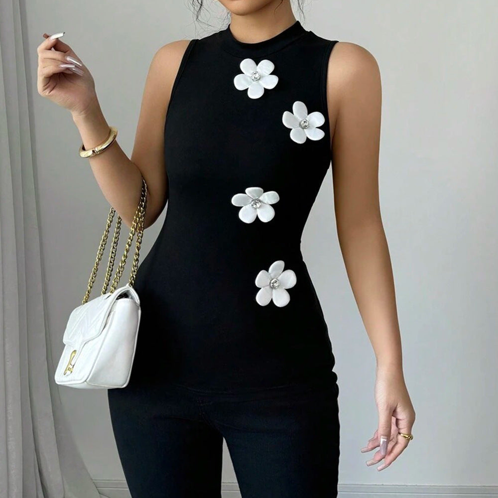 Elegant Sexy Round Neck Vest Top For Women