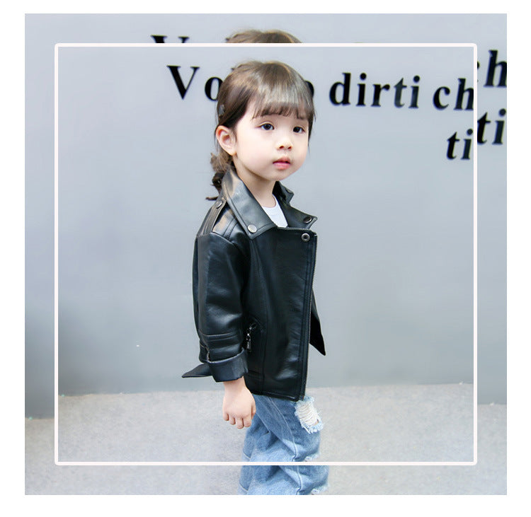 Spring and autumn foreign short jacket leather jacket