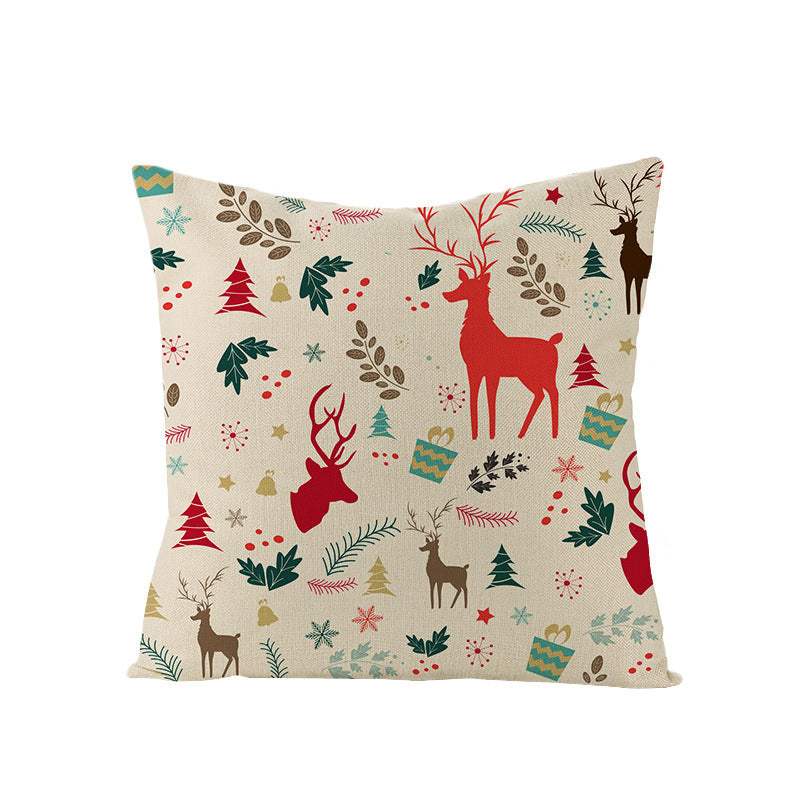 Cartoon Digital Printing Christmas Pillowcase