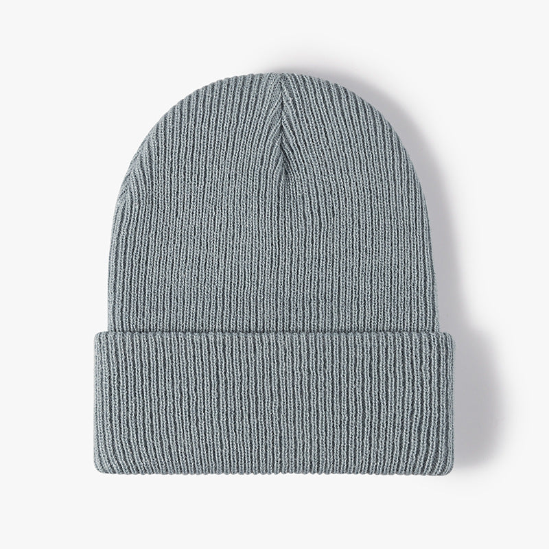 Simple Warm Thick Double Layer Men's Woolen Cap