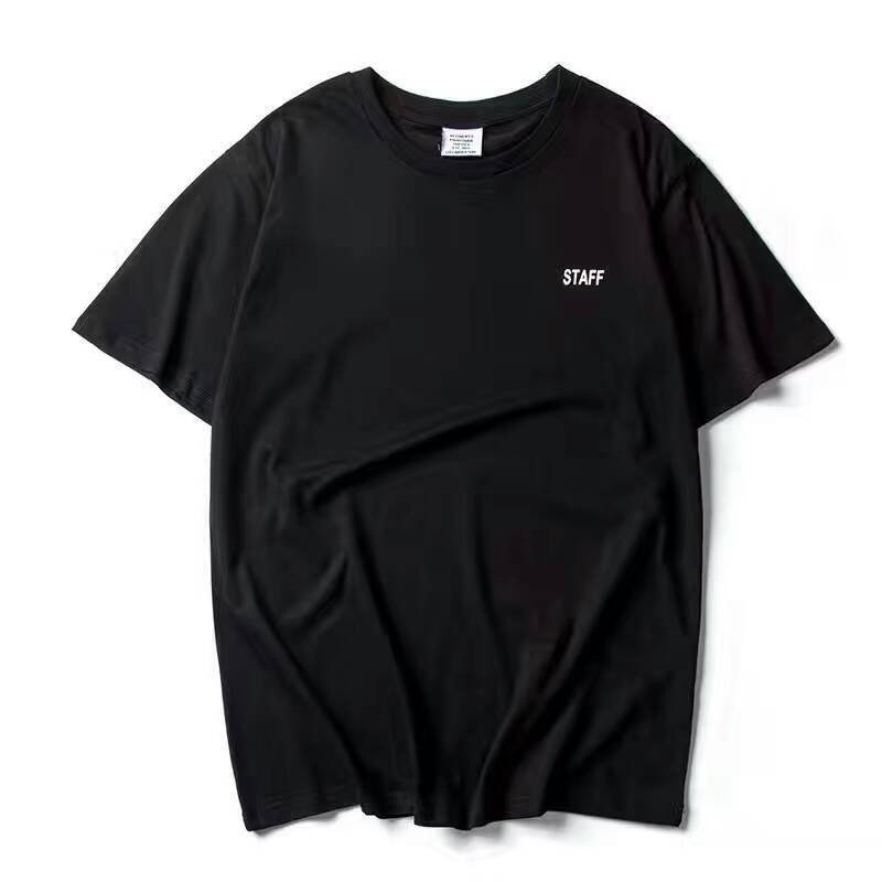 Letter printed ins loose short sleeve T-shirt