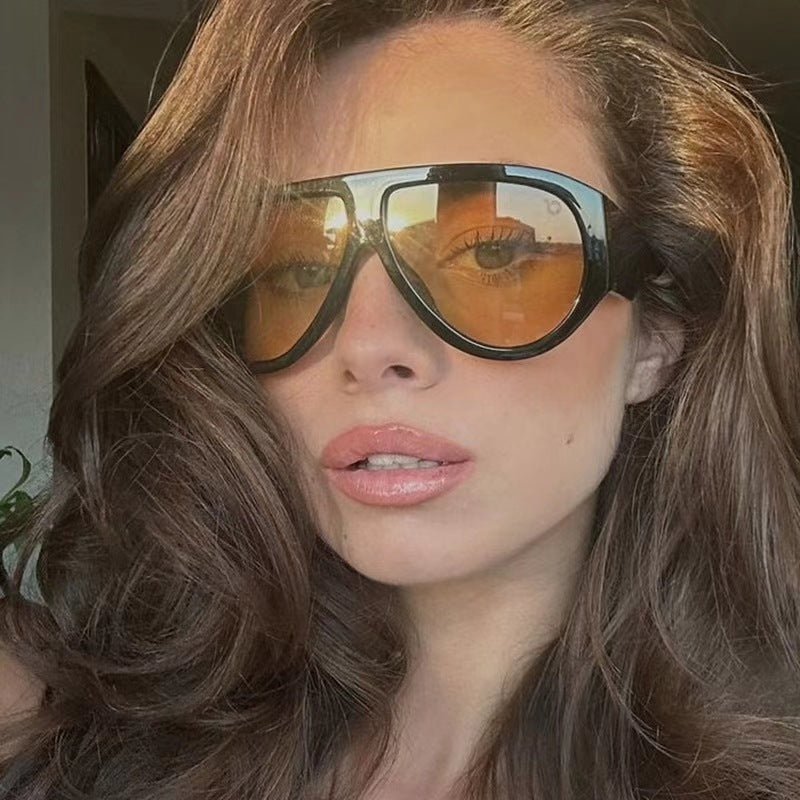 New Big Frame Toad Fashion Sunglasses