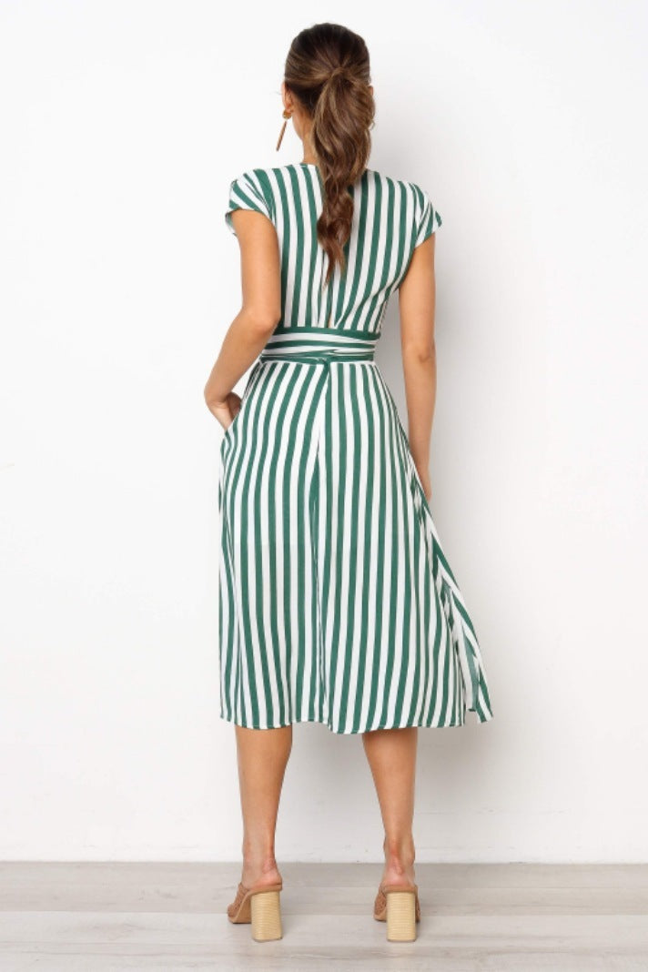Lace striped skirt