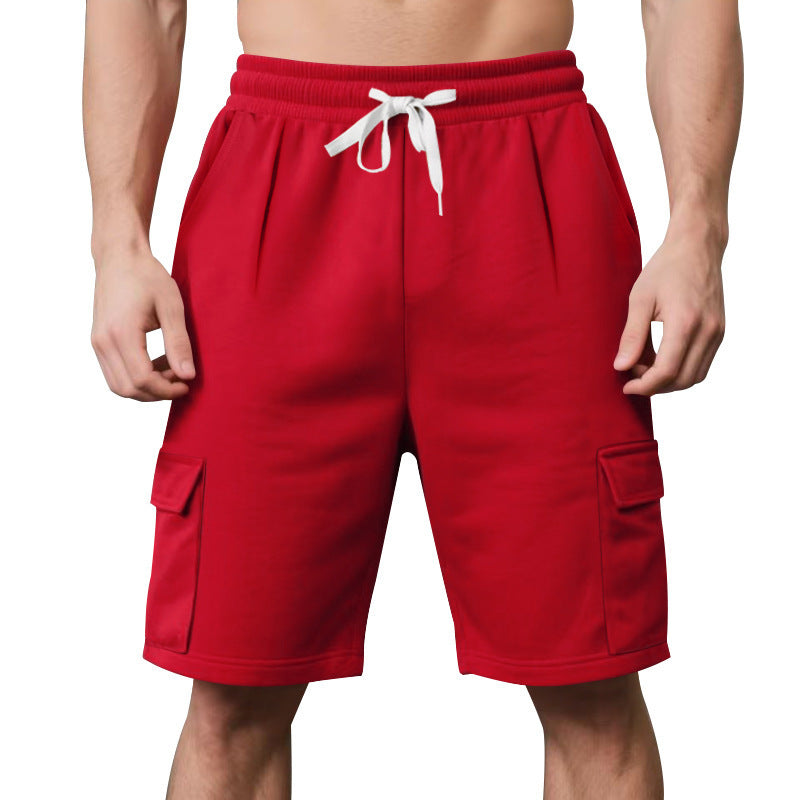 Men's Summer Sports Breathable And Loose Tooling Multi-pocket