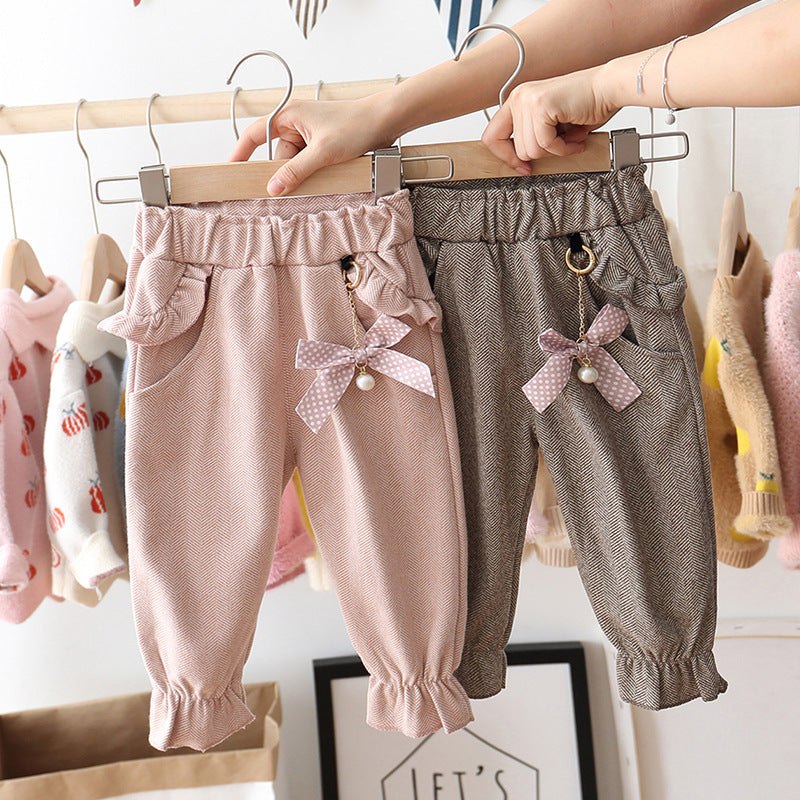 Baby Trousers Korean Style Trendy Pants Autumn