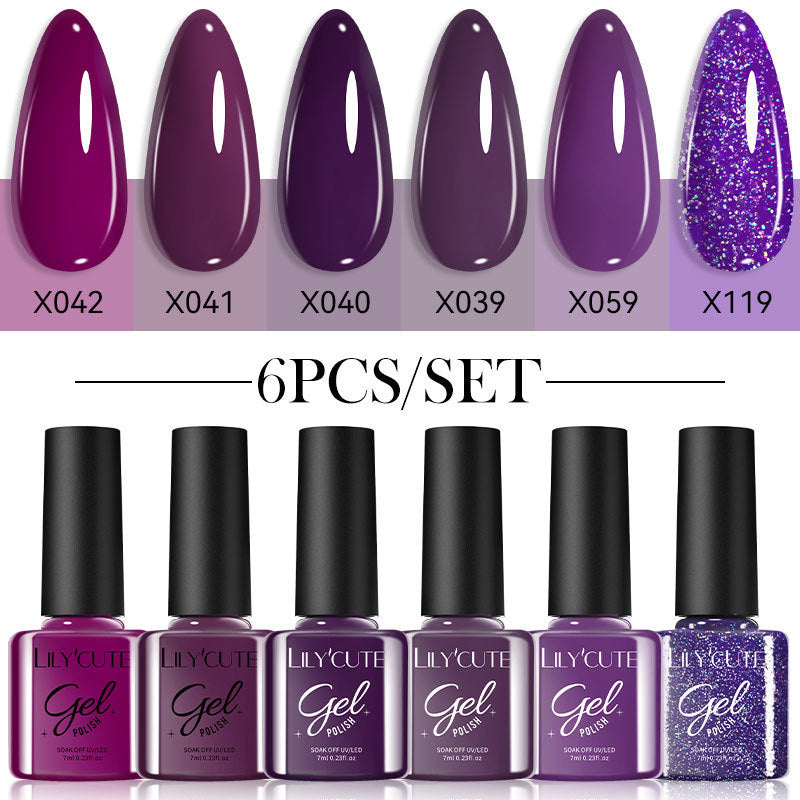 Solid Color UV Polish Glitter Suit UV Polish