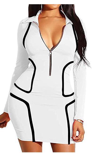 Fashion V-neck Mid-length Dress Women's Clothing Dress