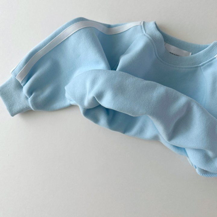 Boys And Girls Striped Color Matching Sports And Leisure Long Sleeve Two-piece Set