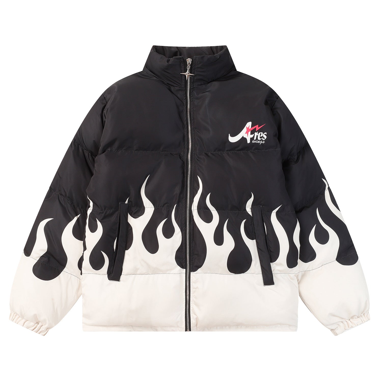 Retro Flame Loose Winter Couple Thickened Cotton-padded Coat
