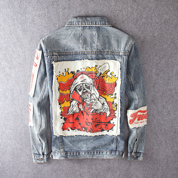 Spring and autumn men's denim jacket