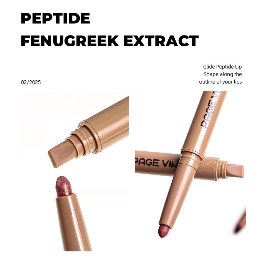 Matte Double-headed Silky Polypeptide Lip Liner