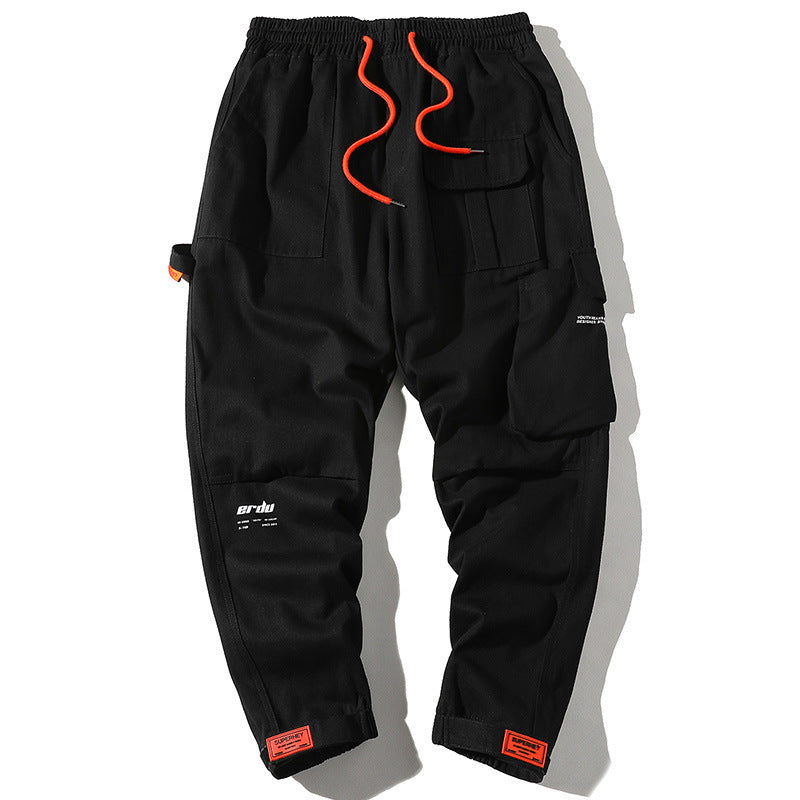Trendy Hong Kong Style Big Pocket Cargo Pants