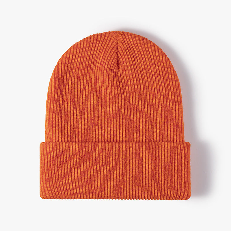 Simple Warm Thick Double Layer Men's Woolen Cap