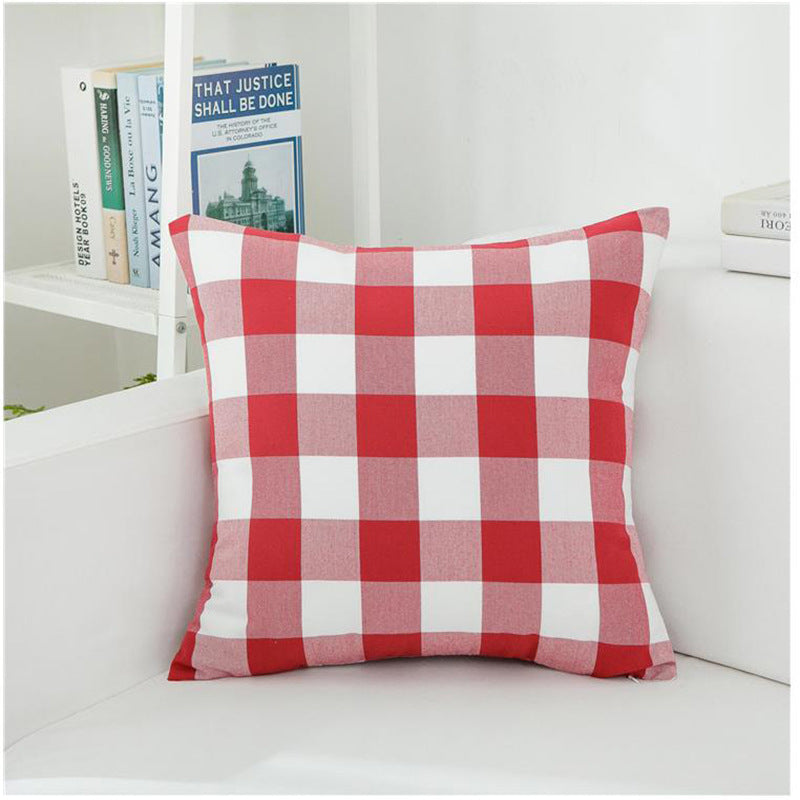 New Nordic Plaid Pillowcase Without Core