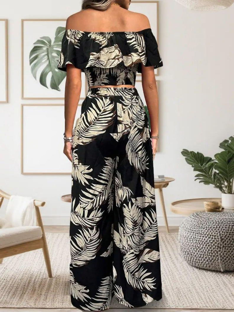 Fashion Trend Polyester Fiber Women's Top Set