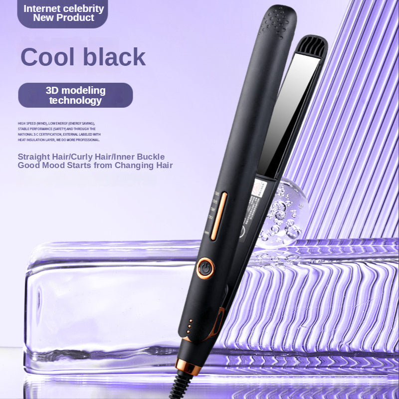 Electric Splint Hair Straightener Curling Iron Dual-use