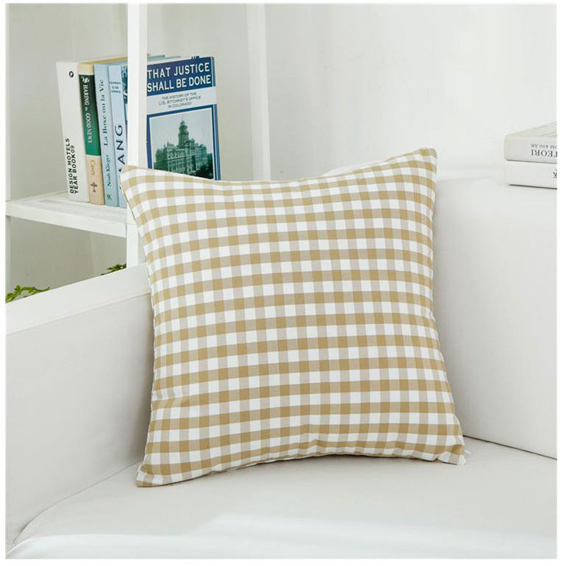 New Nordic Plaid Pillowcase Without Core