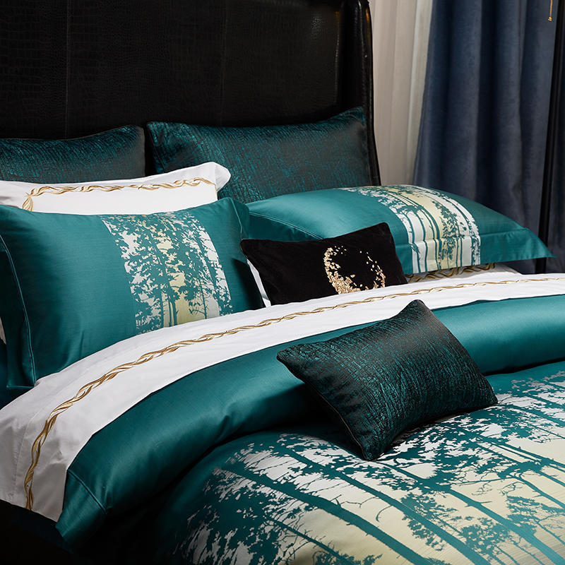 All Cotton Pure Cotton Yarn-dyed Jacquard Household Four-piece Set