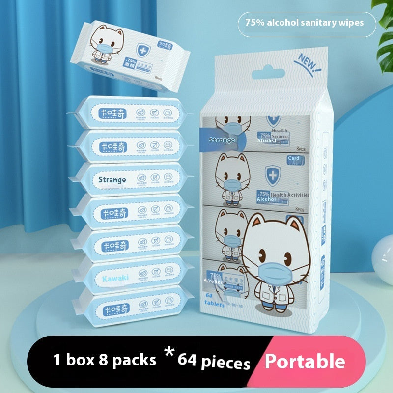 Super Mini Small Bag Portable Baby Student Children Wet Tissue